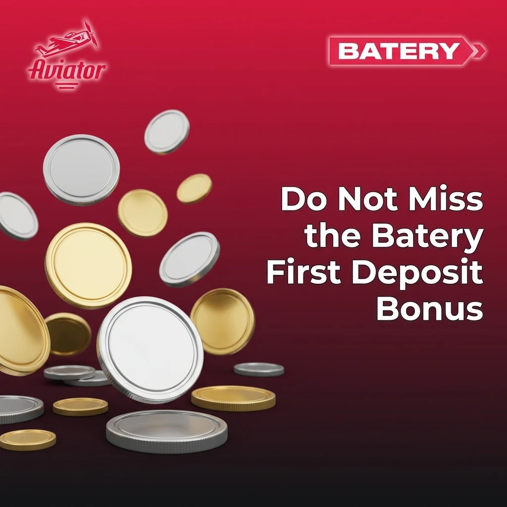 Batery first deposit bonus India 100% match up to ₹30,000 for Aviator with 30x wagering requirements